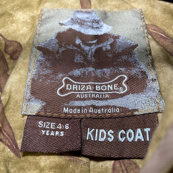 Driza-Bone Australia KIDS Horse Riding Jacket Coat Khaki 4-6 YRS - Picture 5 of 9